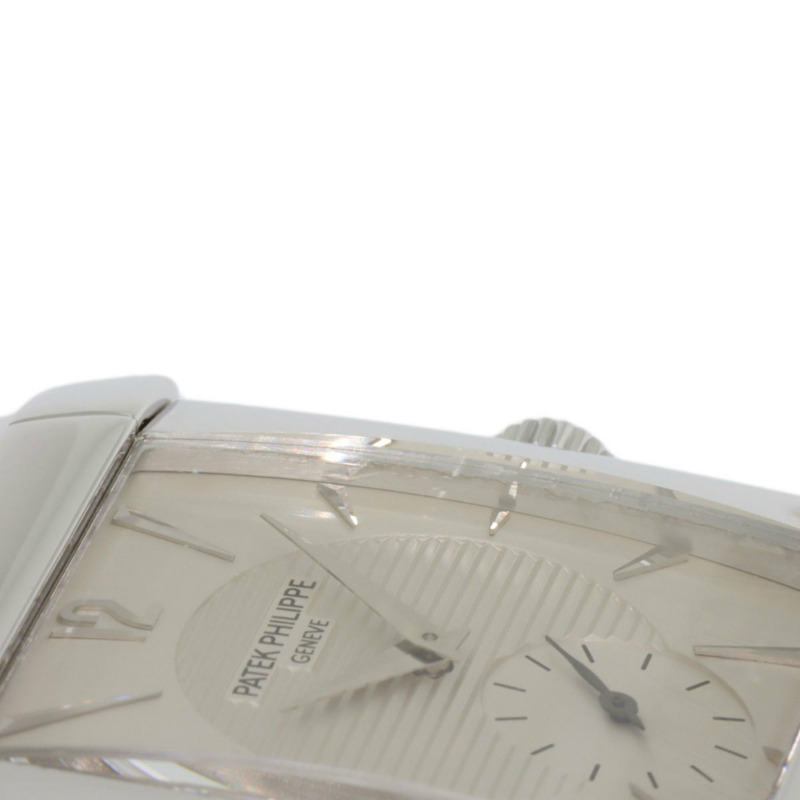 百達翡麗 5111G-001 Gondolo 男士腕錶，18K 白金錶殼，皮革錶帶-27