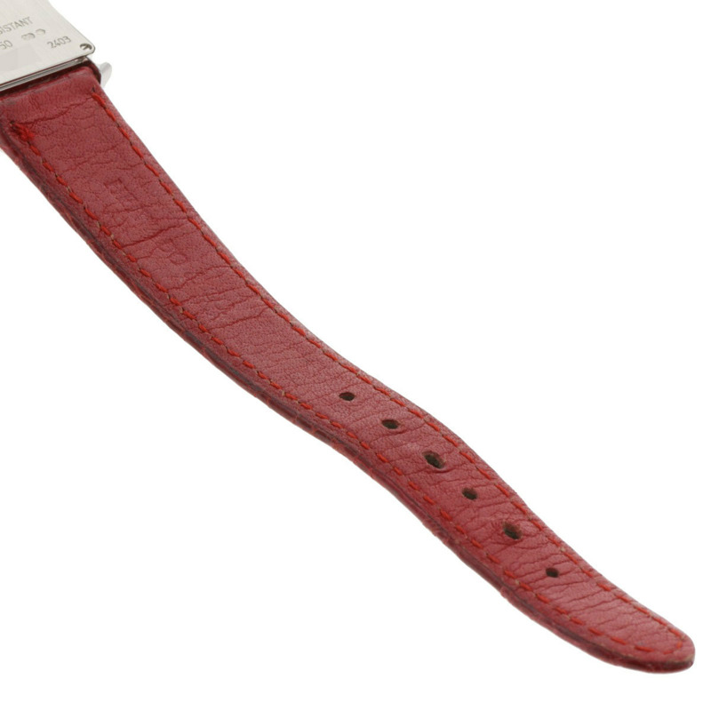 卡地亞 Tank Française 小號腕錶，18K 白金，皮革錶帶，女款-9