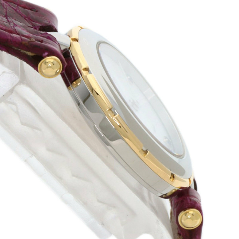 梵克雅寶 43607 La Collection 女士腕錶，精鋼和皮革錶帶，SSxGP-5