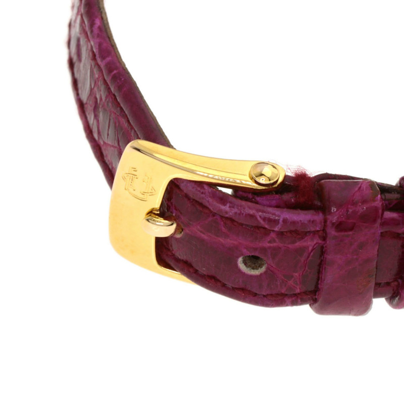 梵克雅寶 43607 La Collection 女士腕錶，精鋼和皮革錶帶，SSxGP-7