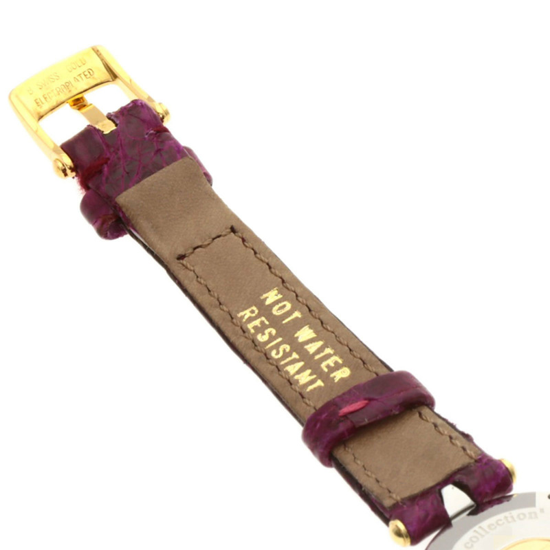 梵克雅寶 43607 La Collection 女士腕錶，精鋼和皮革錶帶，SSxGP-10