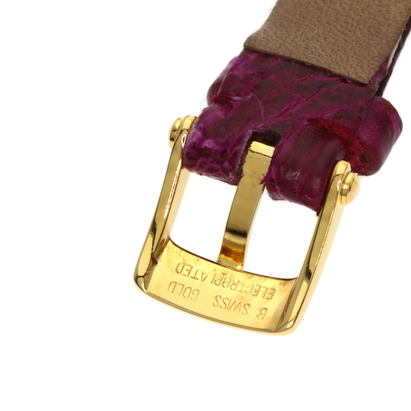 梵克雅寶 43607 La Collection 女士腕錶，精鋼和皮革錶帶，SSxGP-12