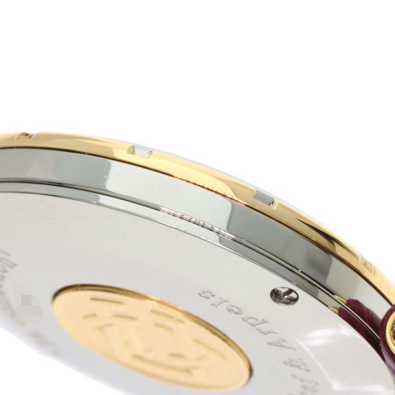 梵克雅寶 43607 La Collection 女士腕錶，精鋼和皮革錶帶，SSxGP-17