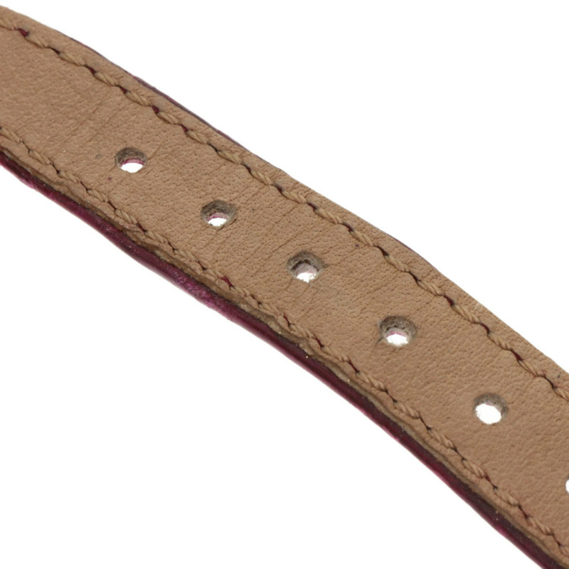 梵克雅寶 43607 La Collection 女士腕錶，精鋼和皮革錶帶，SSxGP-22