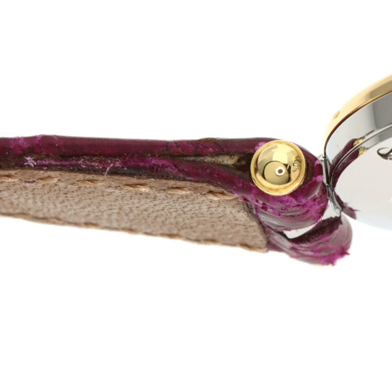 梵克雅寶 43607 La Collection 女士腕錶，精鋼和皮革錶帶，SSxGP-25