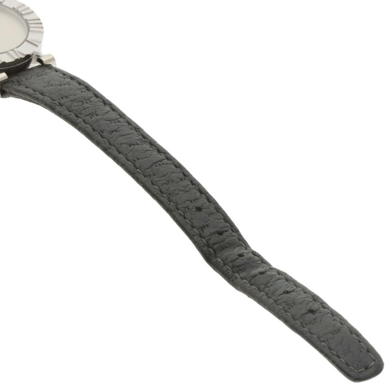 蒂芬妮 L0640 Atlas 女士腕錶,銀色皮革錶帶-8