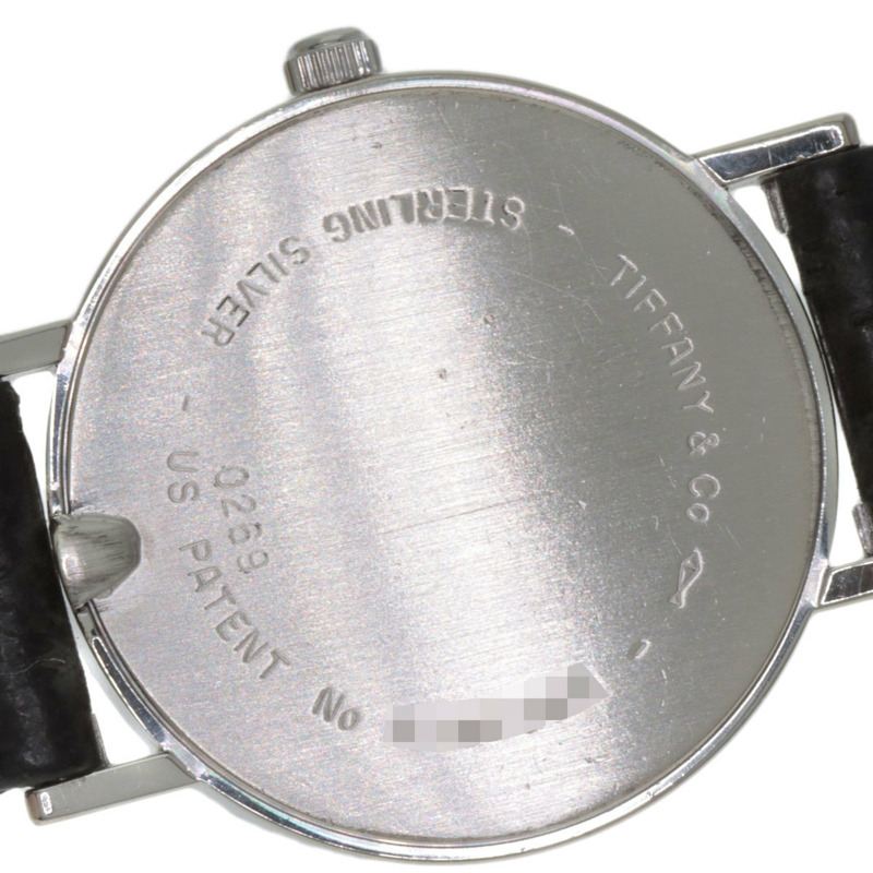 蒂芬妮 L0640 Atlas 女士腕錶,銀色皮革錶帶-26