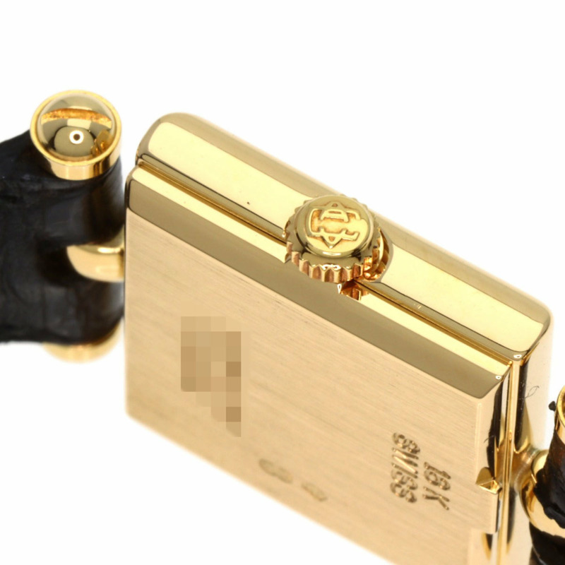 梵克雅寶 (Van Cleef & Arpels) 122942B1 經典方形腕錶，18K黃金錶殼及皮革錶帶，女款-13