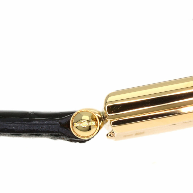 梵克雅寶 (Van Cleef & Arpels) 122942B1 經典方形腕錶，18K黃金錶殼及皮革錶帶，女款-16