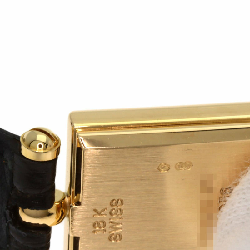 梵克雅寶 (Van Cleef & Arpels) 122942B1 經典方形腕錶，18K黃金錶殼及皮革錶帶，女款-18
