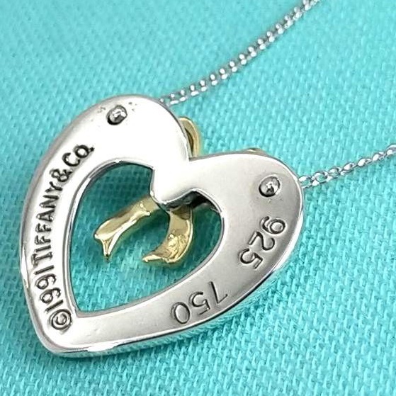 🌷Tiffany&Co. 蝴蝶結愛心項鍊S925銀｜經典花紋✦fufu style 精品✦ 氣質款｜-3