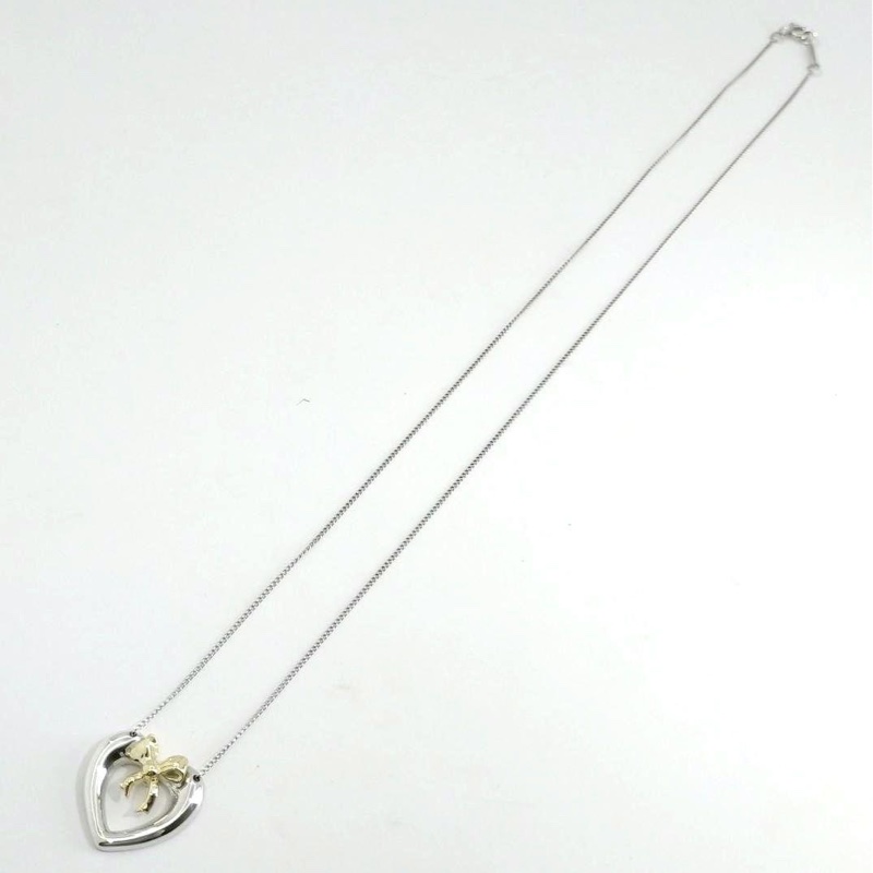 🌷Tiffany&Co. 蝴蝶結愛心項鍊S925銀｜經典花紋✦fufu style 精品✦ 氣質款｜-8