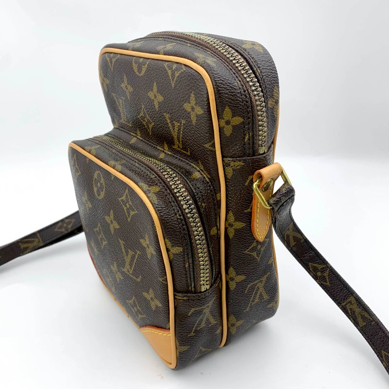 Louis Vuitton 老花雙層相機包，LV經典包，路易威登，麻將包，側背包，二手真品，正品，現貨，免運-1