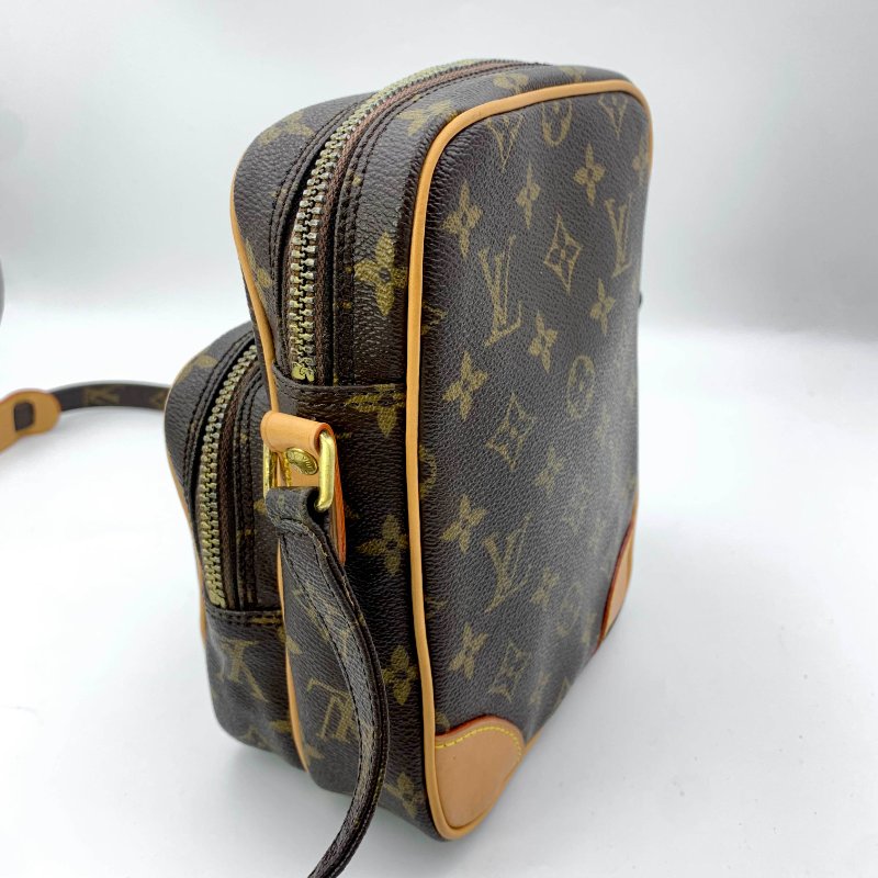 Louis Vuitton 老花雙層相機包，LV經典包，路易威登，麻將包，側背包，二手真品，正品，現貨，免運-3