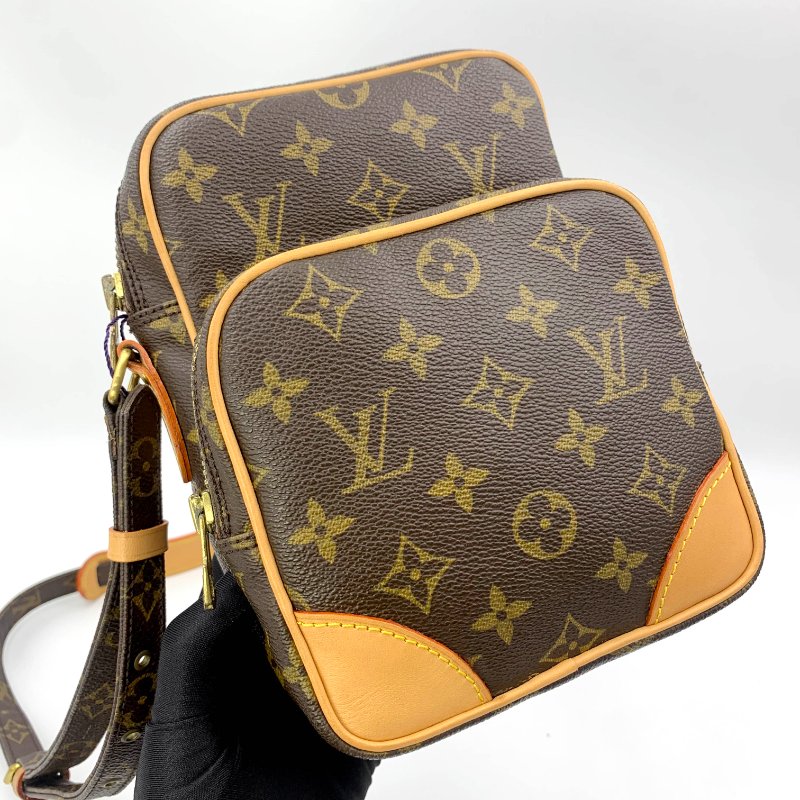 Louis Vuitton 老花雙層相機包，LV經典包，路易威登，麻將包，側背包，二手真品，正品，現貨，免運-8