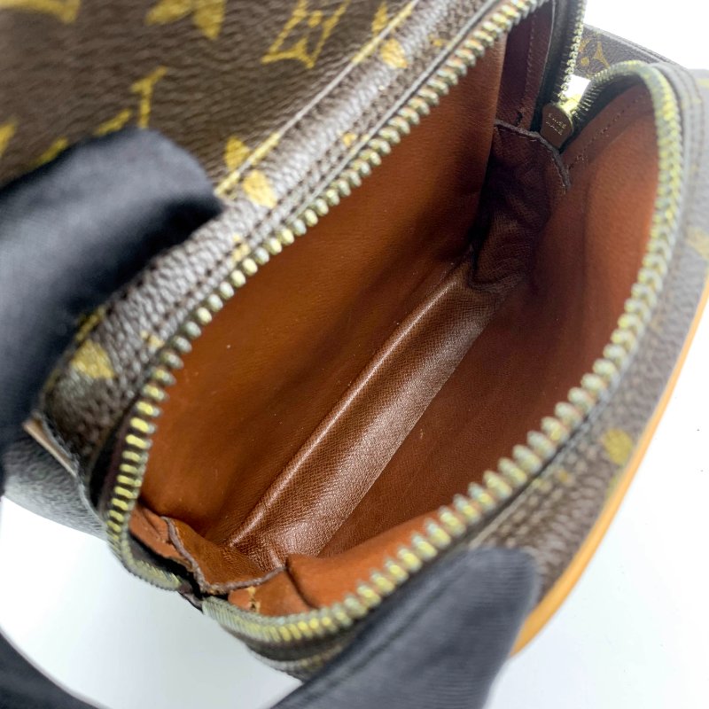 Louis Vuitton 老花雙層相機包，LV經典包，路易威登，麻將包，側背包，二手真品，正品，現貨，免運-12