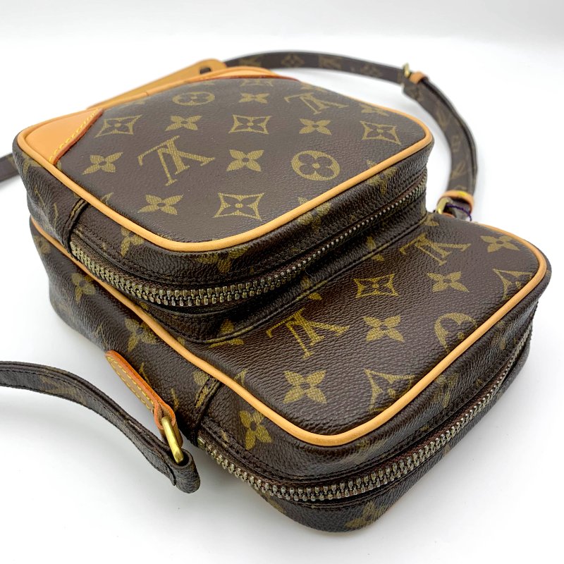 Louis Vuitton 老花雙層相機包，LV經典包，路易威登，麻將包，側背包，二手真品，正品，現貨，免運-20