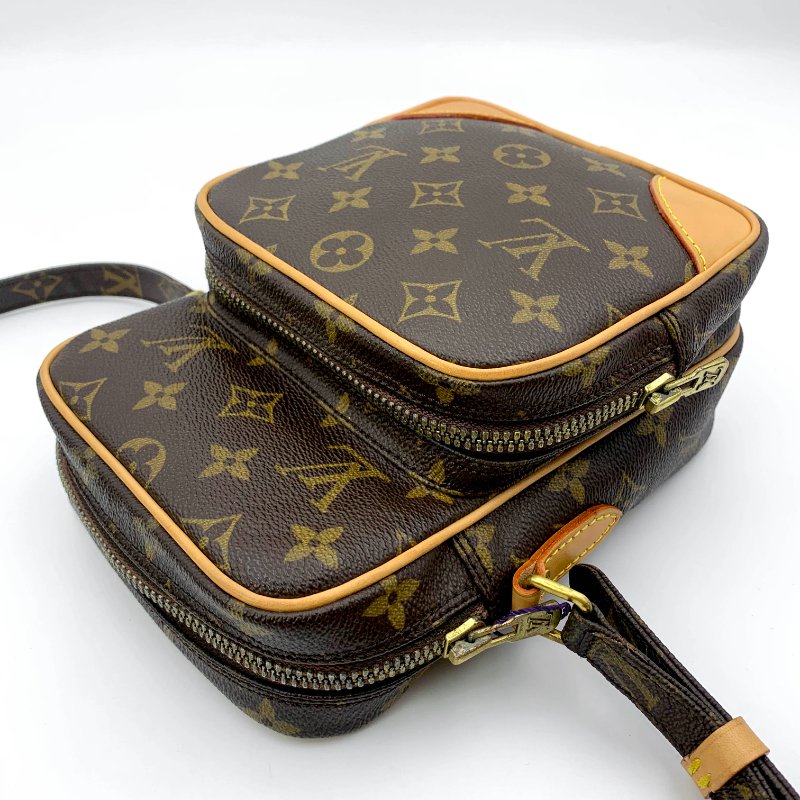 Louis Vuitton 老花雙層相機包，LV經典包，路易威登，麻將包，側背包，二手真品，正品，現貨，免運-21