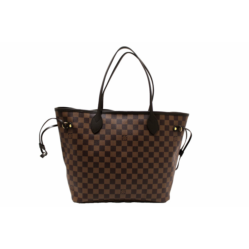 Louis Vuitton Damier Ebene Canvas Neverfull MM Tote Shoulder Bag-1