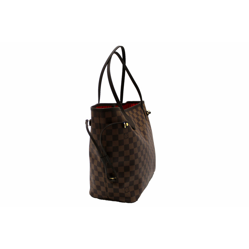 Louis Vuitton Damier Ebene Canvas Neverfull MM Tote Shoulder Bag-4