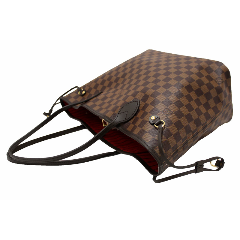 Louis Vuitton Damier Ebene Canvas Neverfull MM Tote Shoulder Bag-7