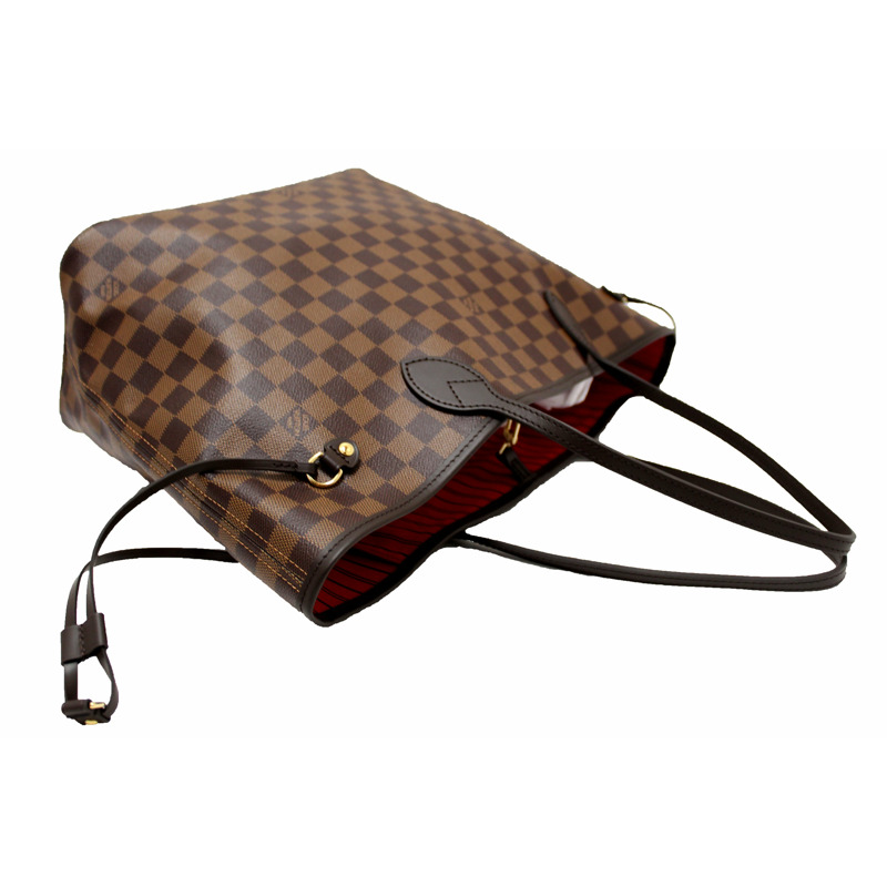 Louis Vuitton Damier Ebene Canvas Neverfull MM Tote Shoulder Bag-14