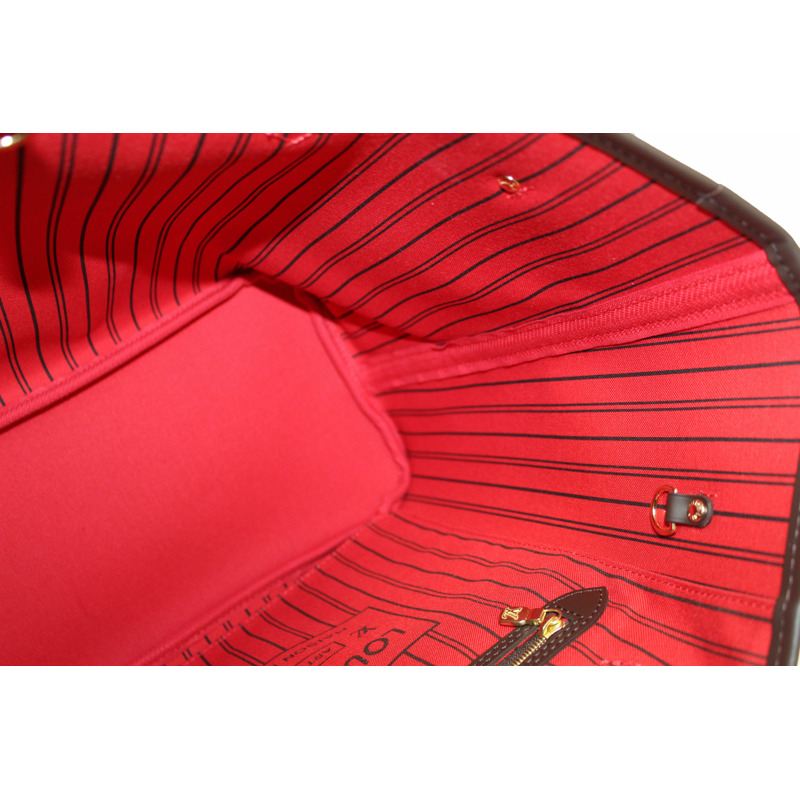 Louis Vuitton Damier Ebene Canvas Neverfull MM Tote Shoulder Bag-23