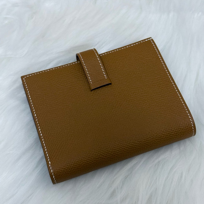 Hermes Bearn Compact Bi-fold Wallet Gold 金銀 銀包-2