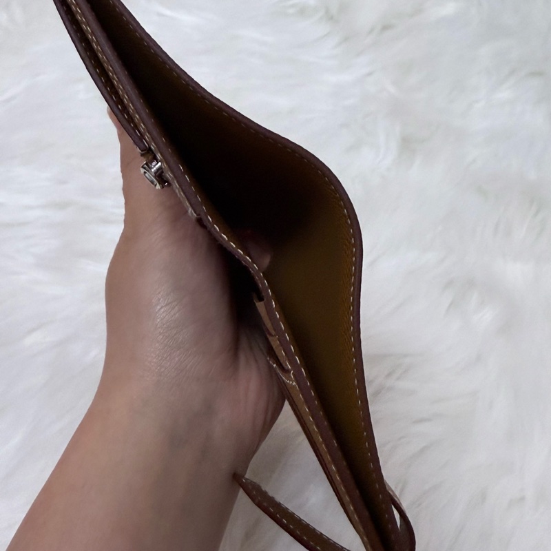 Hermes Bearn Compact Bi-fold Wallet Gold 金銀 銀包-4