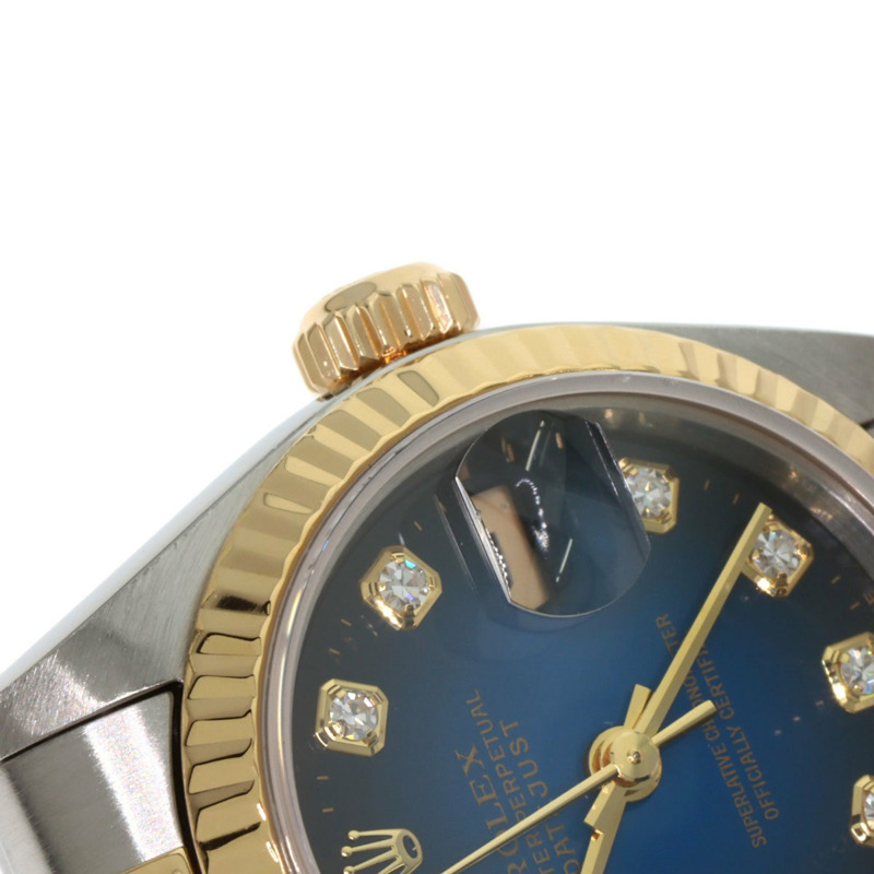 勞力士 69173G Datejust 10P 鑲鑽藍色漸變不鏽鋼腕錶（SSx18KYG），女款-22