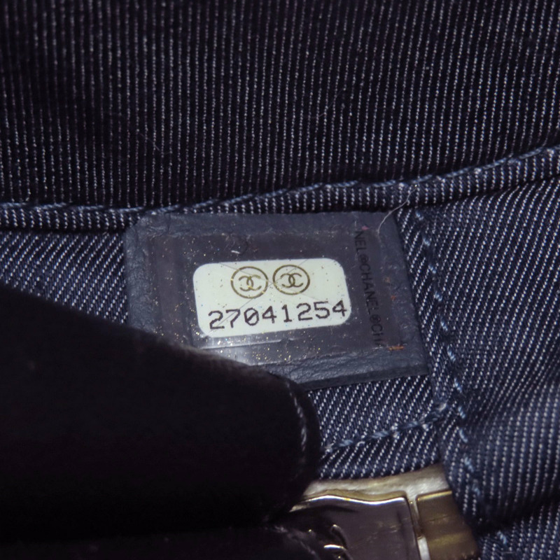 香奈兒 Coco Mark 金色五金兩用手提包 小牛皮 女士-6