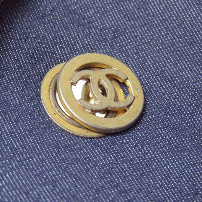 香奈兒 Coco Mark 金色五金兩用手提包 小牛皮 女士-7