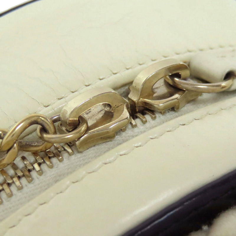 香奈兒 Coco Mark 金色五金兩用手提包 小牛皮 女士-10