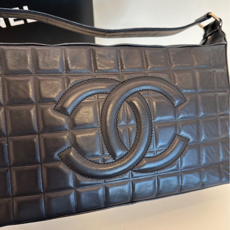 Chanel vintage 冰格單肩包-2