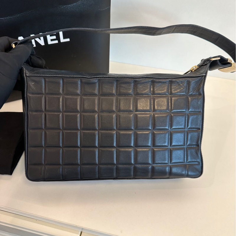 Chanel vintage 冰格單肩包-3