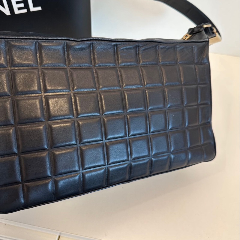 Chanel vintage 冰格單肩包-4