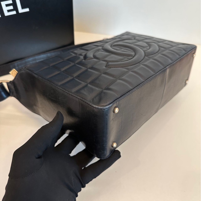 Chanel vintage 冰格單肩包-9