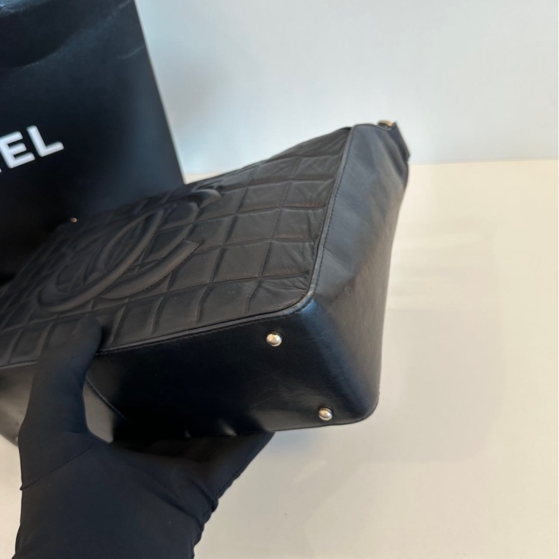 Chanel vintage 冰格單肩包-10