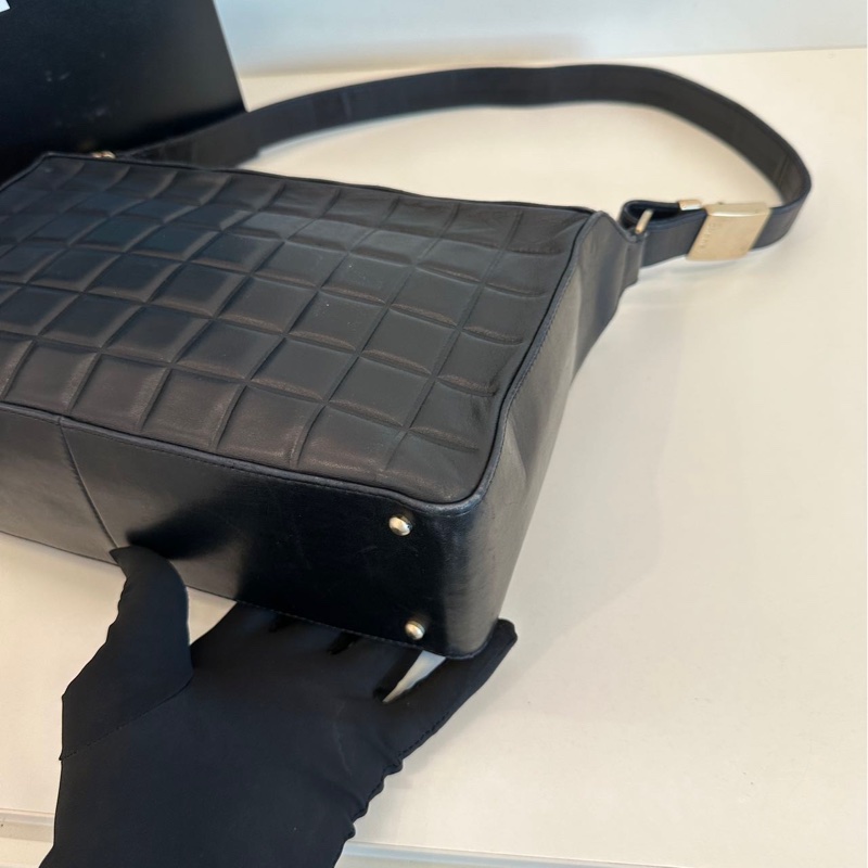 Chanel vintage 冰格單肩包-12