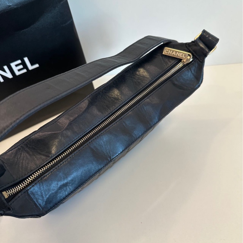 Chanel vintage 冰格單肩包-13