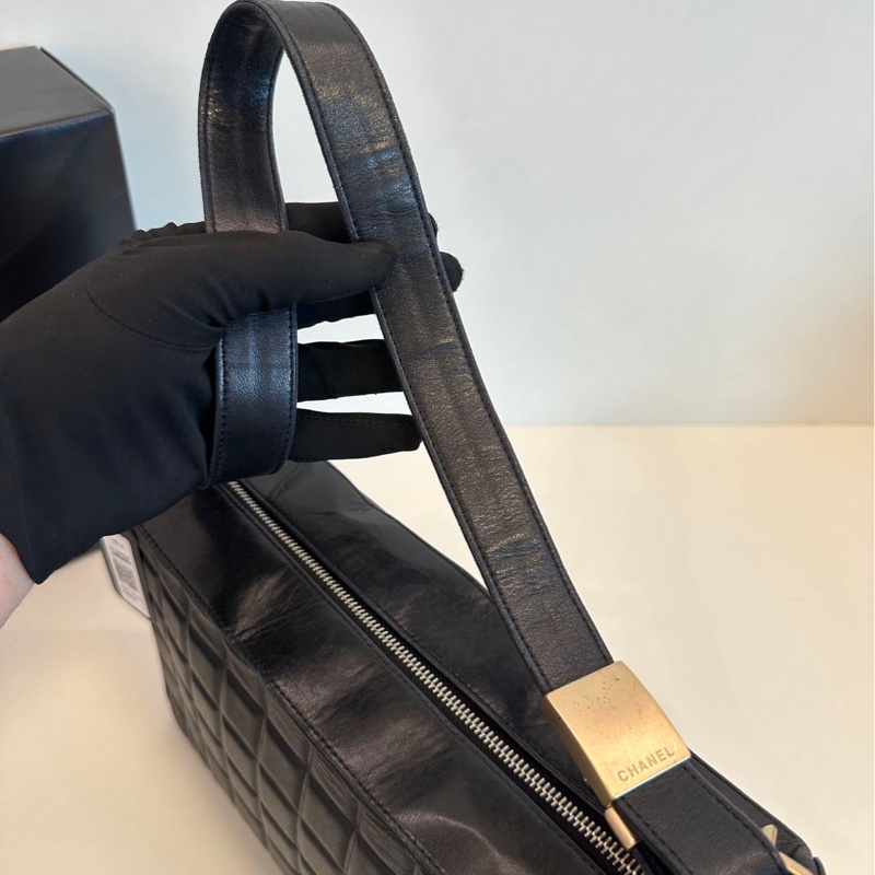 Chanel vintage 冰格單肩包-14