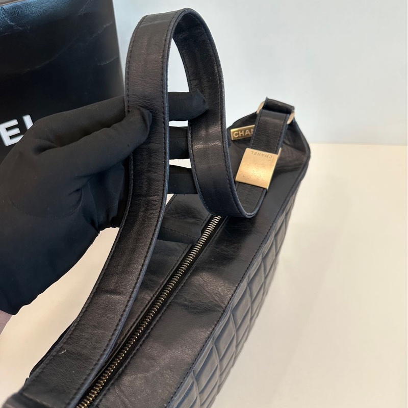 Chanel vintage 冰格單肩包-16