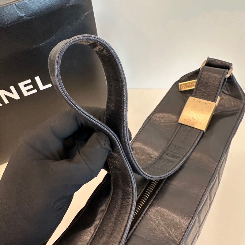 Chanel vintage 冰格單肩包-17