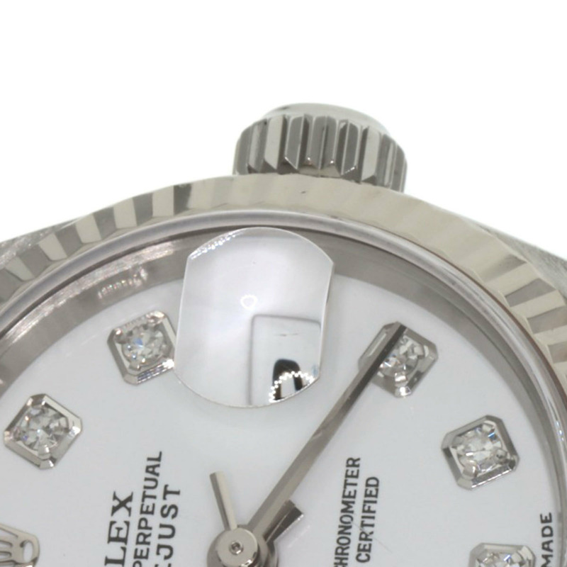 勞力士 79174G Datejust 10P 鑲鑽女錶，精鋼/18K 白金錶殼-22