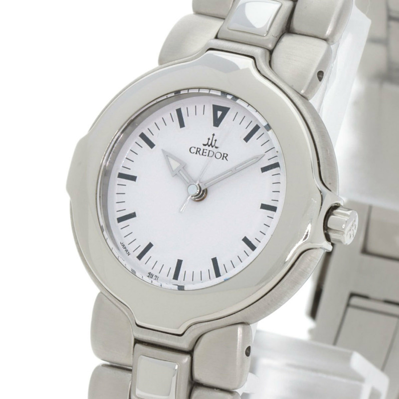 精工 GSAB003 4N71-0040 Credor Neptune 女士不鏽鋼腕錶-2