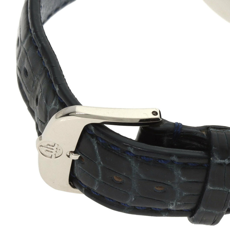 精工 GBAQ977 6870-00B0 Credor Signo UTD 男士腕錶，18K 白金錶殼搭配皮錶帶-7