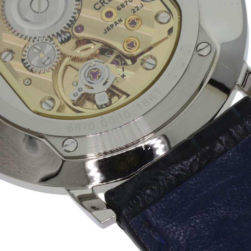 精工 GBAQ977 6870-00B0 Credor Signo UTD 男士腕錶，18K 白金錶殼搭配皮錶帶-30