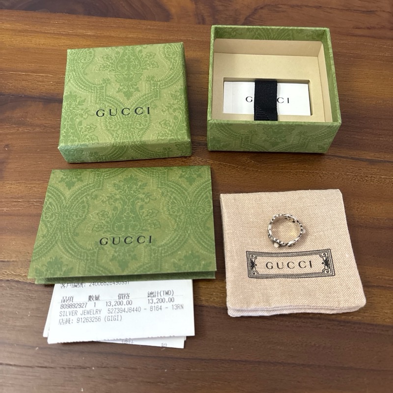 Gucci 小雛菊戒指 925純銀-2