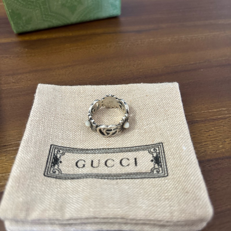 Gucci 小雛菊戒指 925純銀-5