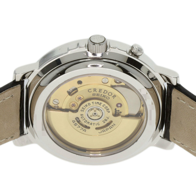 精工 GBBG999 4S77-0010 Credor 逆跳男士腕錶，鉑金 PT950 錶殼，配皮錶帶-5